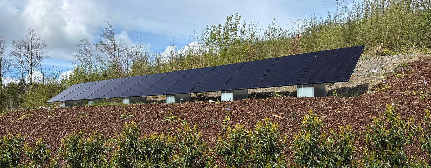 New build - ground-mounted solar & heat pump - solar and renewables by Apollo Solar